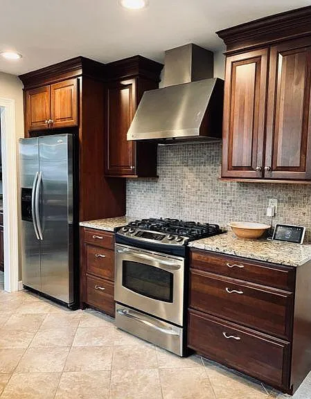 kitchen with gas stove