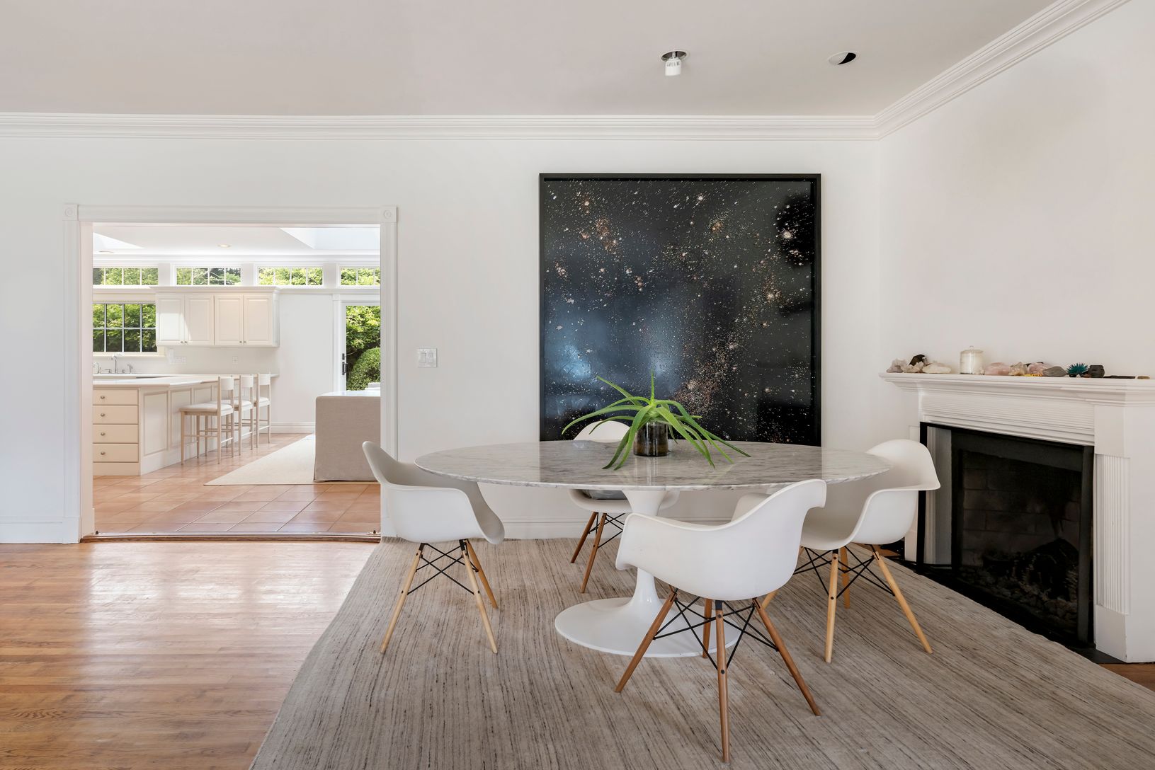  Second Dining area in Great room with Fireplace