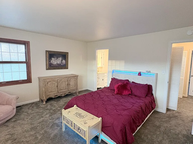 Guest Bedroom with under the bed storage.