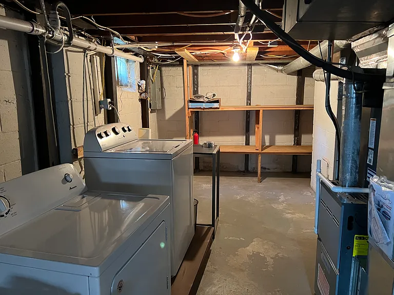 Washer and dryer staying