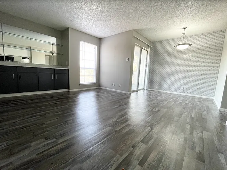 Upgraded living and dining room