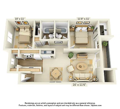 Floor plan 2X2