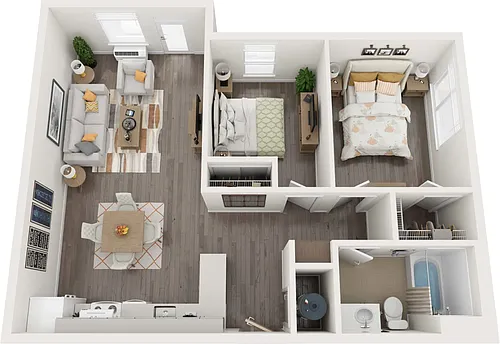 Floor plan Two-Bedroom