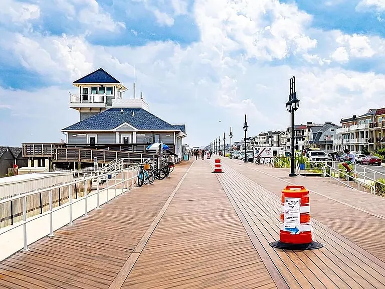 Belmar boardwalk - 1 block away