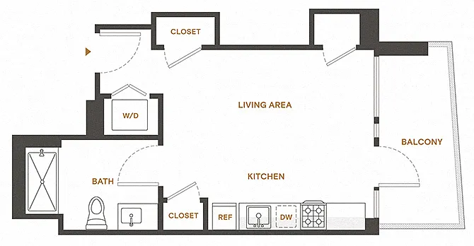 Floor plan Studio H