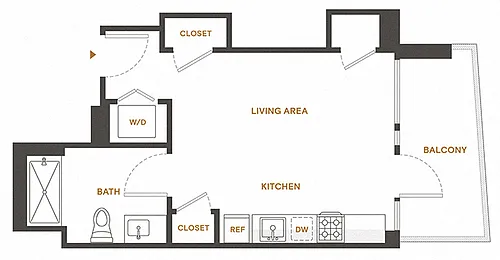 Floor plan Studio H