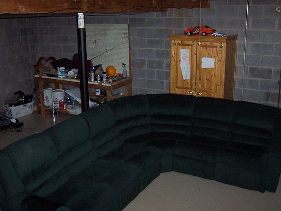 heated basement with roughed in