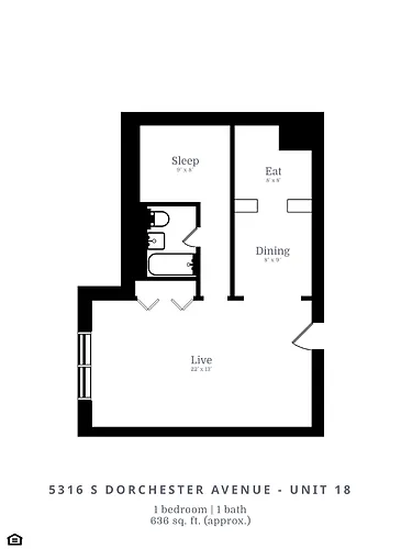 Floor plan Studio (A1)