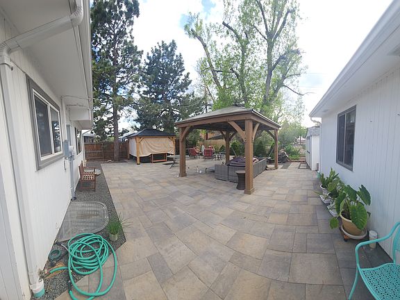 Patio entertaining area with large gazebo