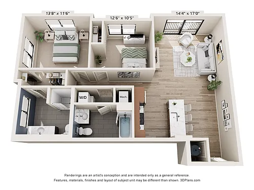 Floor plan B3