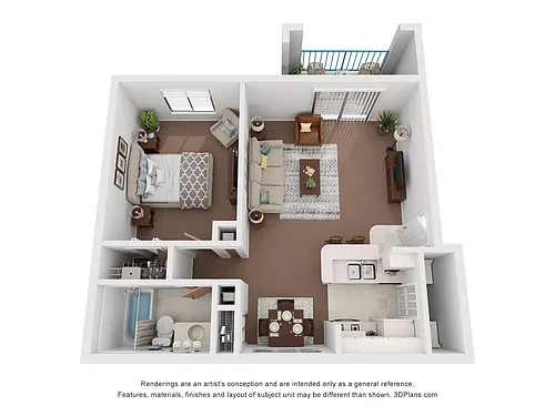 Floor plan One Bedroom