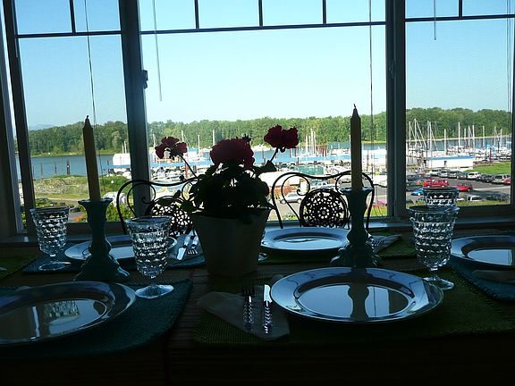 View out enclosed front porch