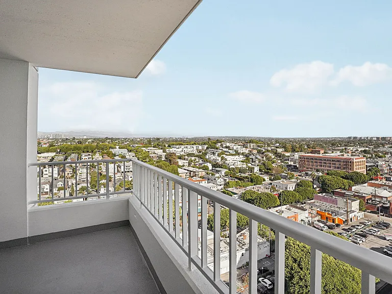 Large private balcony