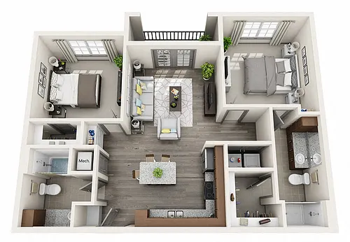 Floor plan B