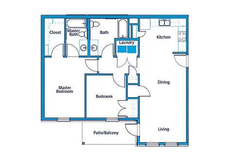 Floor plan 2 Bedroom