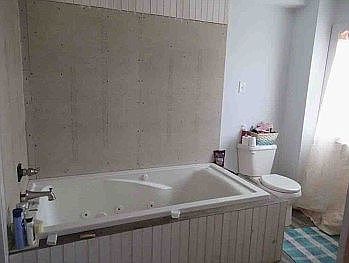 bath still needs tile