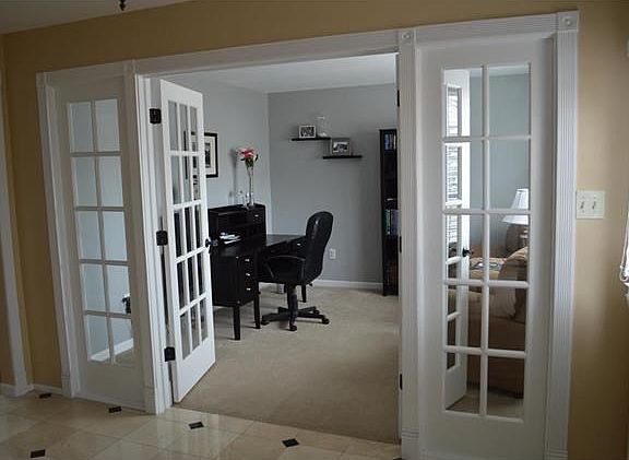 French Doors Leading to Study/Office