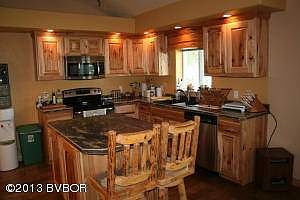 Custom cabinets with large work island