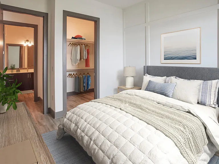 Bedroom with Hard Surface Flooring