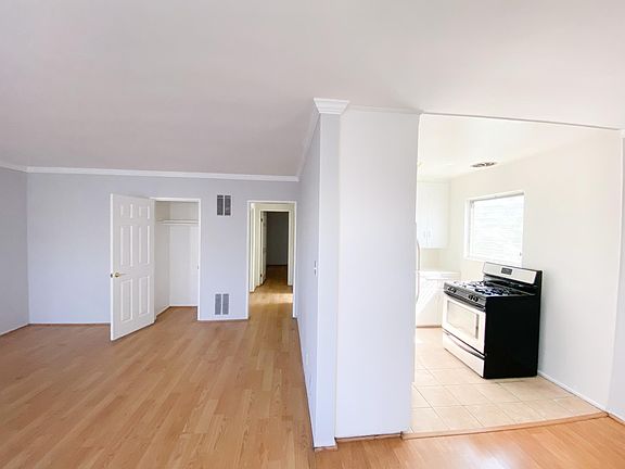 Living area has a closet.