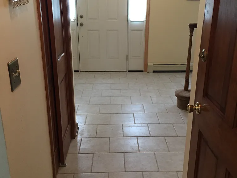New tiled foyer
