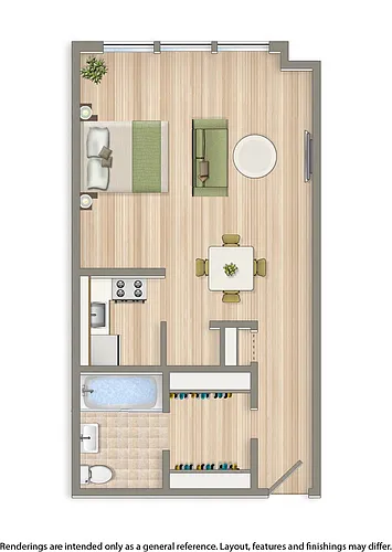 Floor plan Studio B