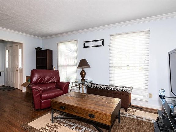 Living room - large windows for lots of natural light.