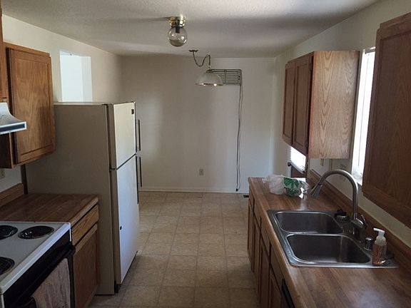 Kitchen facing dining area