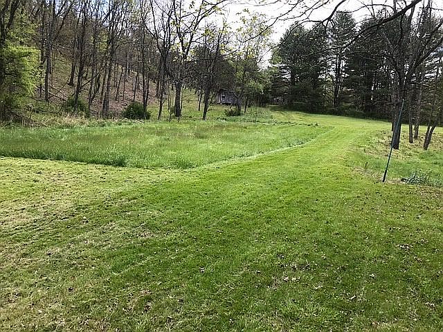 East lawn. Garden corner
