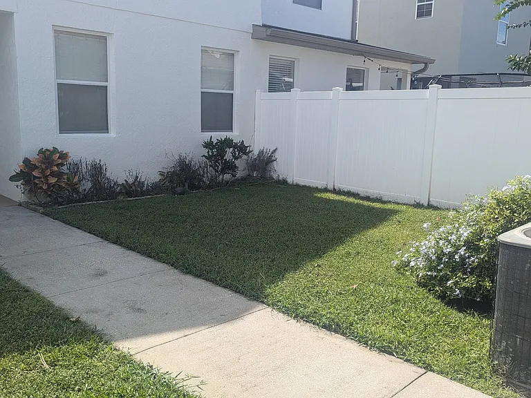 Backyard, Lawn and Sprinkler Service included in rent