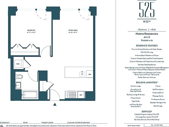 2nd image of 525 W 52nd St APT 11DN