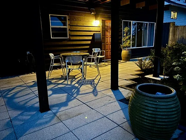Custom made round metal table and iconic Toledo chairs for you to enjoy