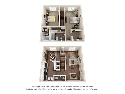 Floor plan B2 Townhome