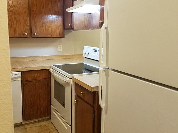 glass top stove and new refrigerator