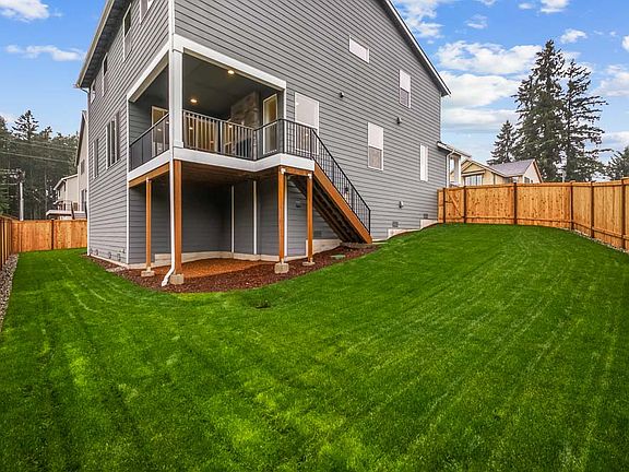 Backyard of lot 3 - fully landscaped and fenced