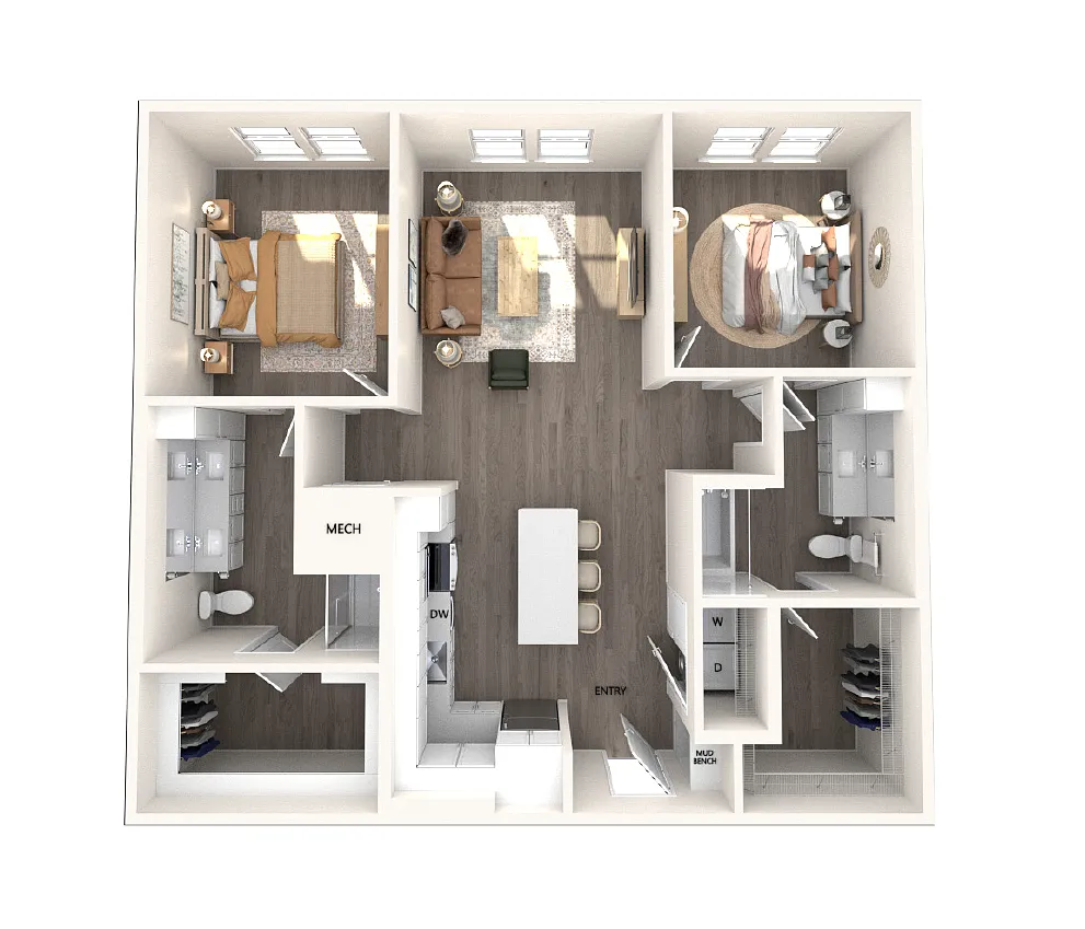 Floor plan B1-1187sf-nodim-269-679