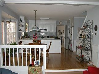 View from den, step up to brkfast rm