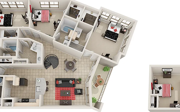 C1-LOFT- Villas on Guadalupe Austin Texas VOG