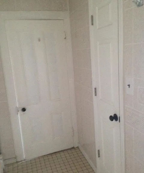 Bathroom, large closet for towels and such to the right.