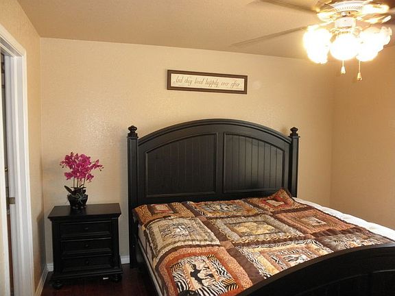 Master bedroom has a huge closet