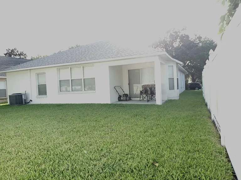 Backyard view to rear of the property.