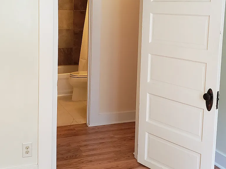 Room #2, looking into hallway and bathroom.