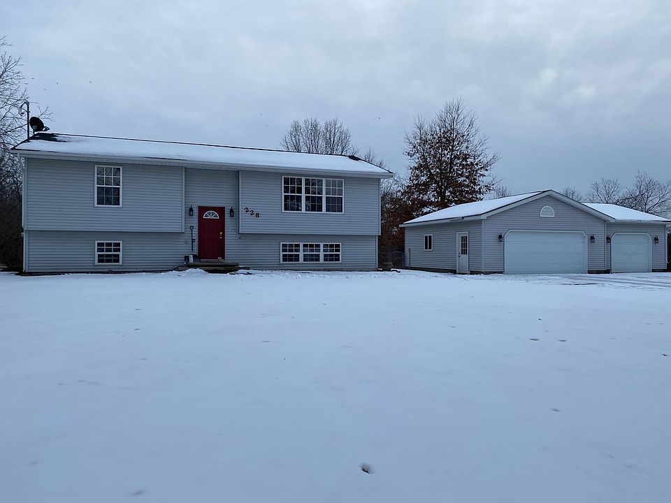 Front of house and garage