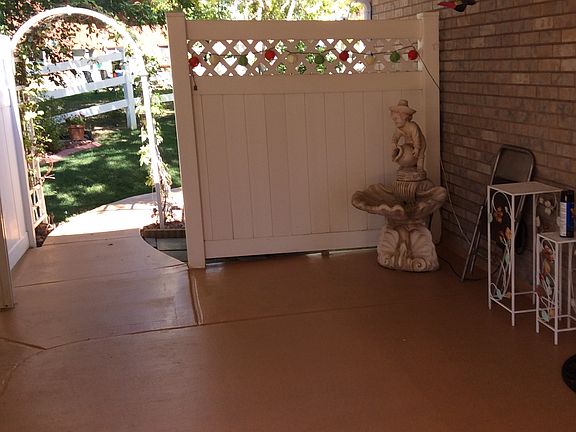 Patio accessed from Master 