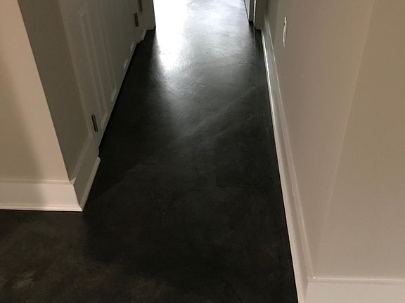 Hallway w closet door on left, entrance to the bedroom