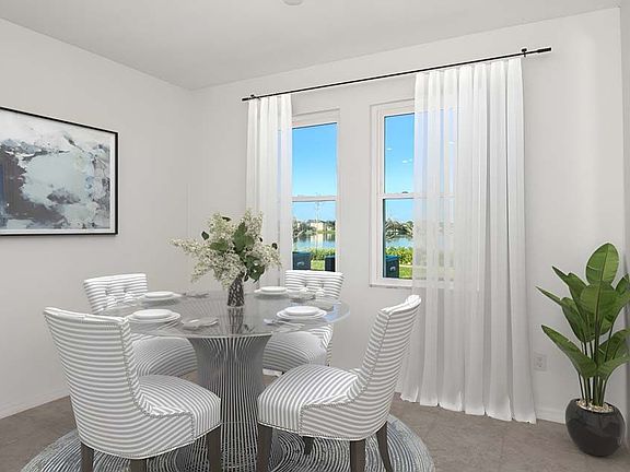 Sebring floorplan cafe at BridgeWater by William Ryan Homes Tampa