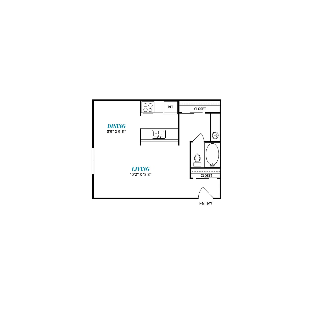 Floor plan D1 Renovated
