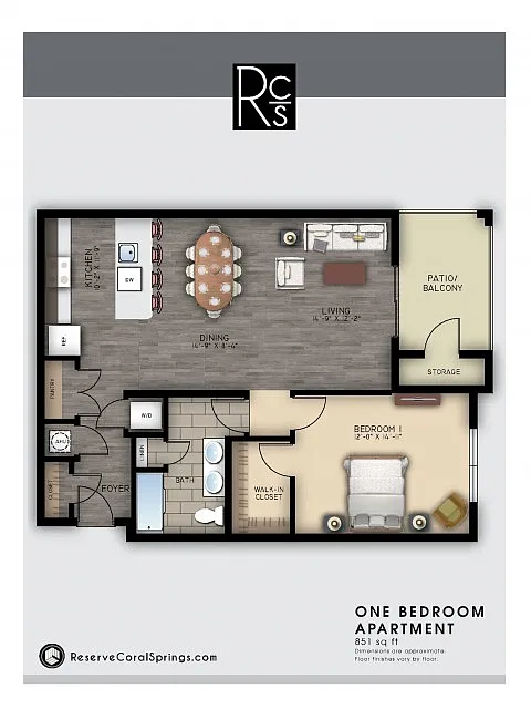 Floor plan 1 BD
