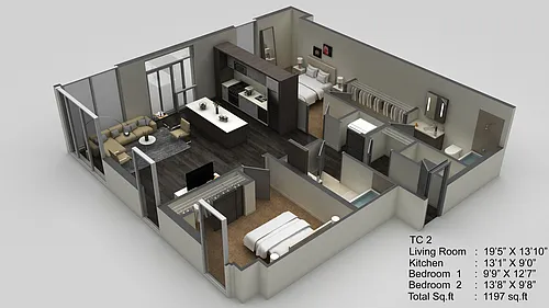 Floor plan TC 2