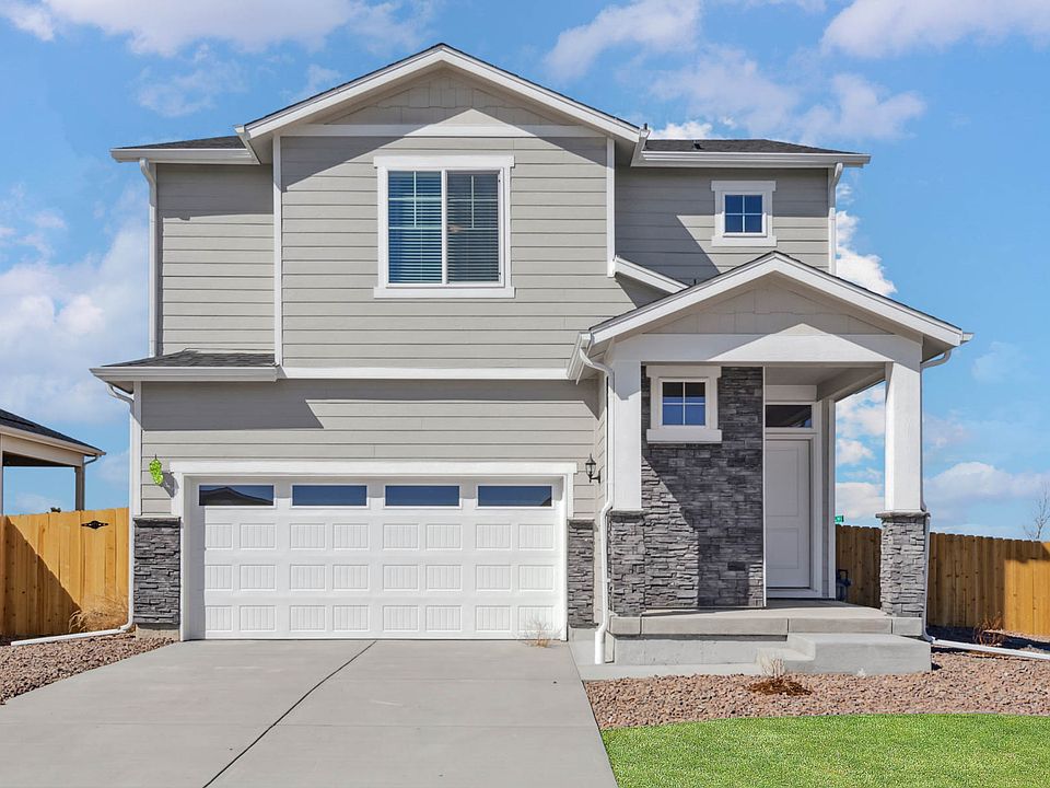 The Peak is a beautiful two story home with siding.